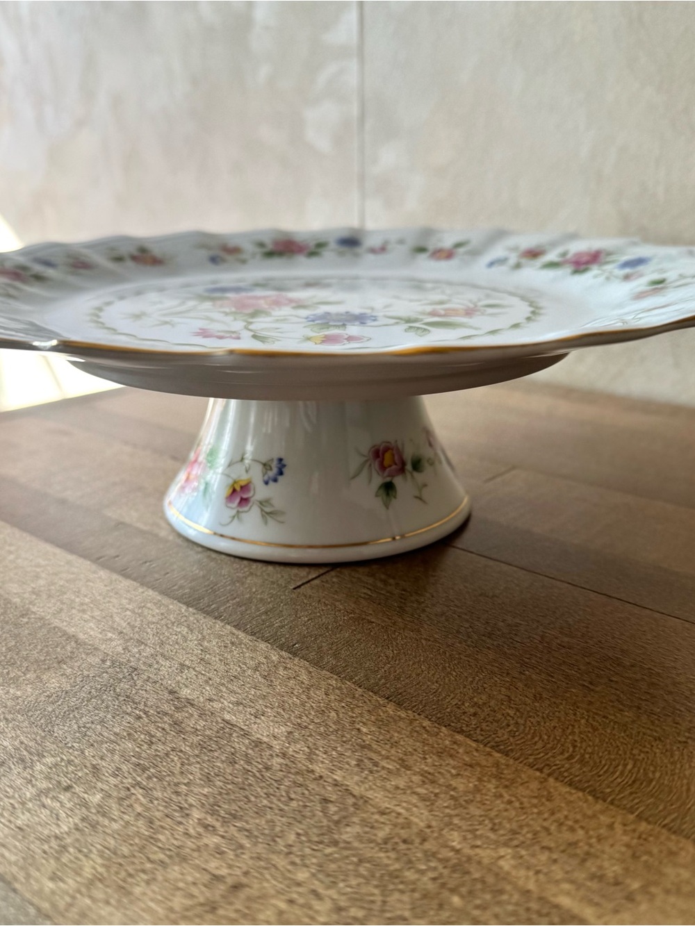 Andrea By Sadek Spring Night Ceramic Cake Plate with Server - Picture 7 of 16